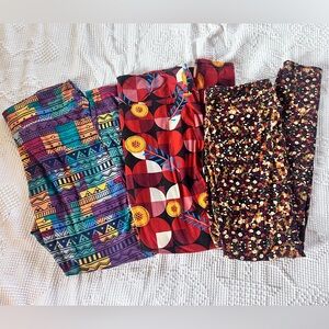LuLaRoe Tall&Curvy 3 Pair Leggings Bundle